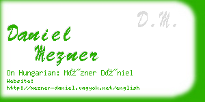 daniel mezner business card